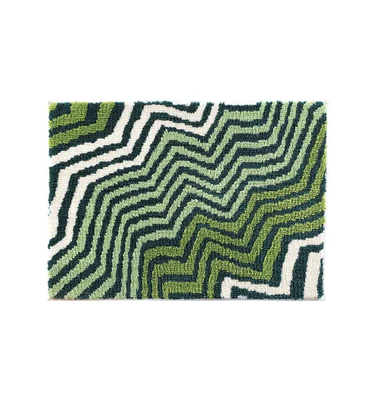 Ryan Quick Dry Polyester Bath Mat Green