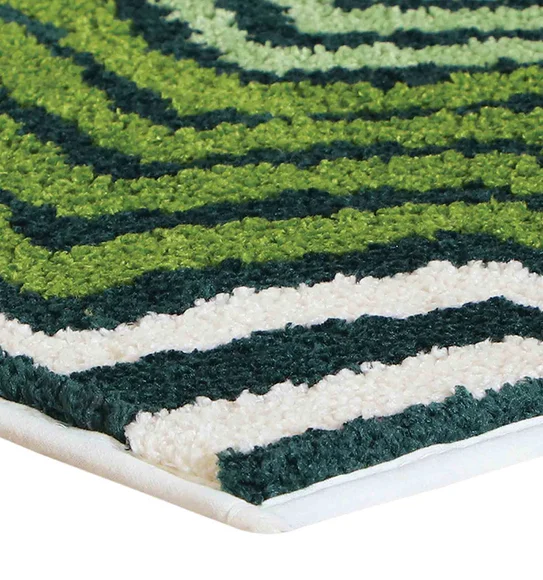 Ryan Quick Dry Polyester Bath Mat Green