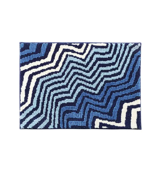 Ryan Quick Dry Polyester Bath Mat Light Blue