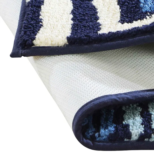 Ryan Quick Dry Polyester Bath Mat Light Blue