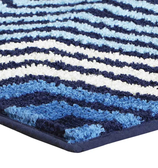 Ryan Quick Dry Polyester Bath Mat Light Blue