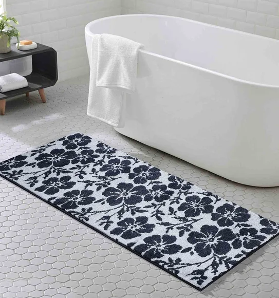 Ryan Quick Dry Polyester Bath Mat Grey