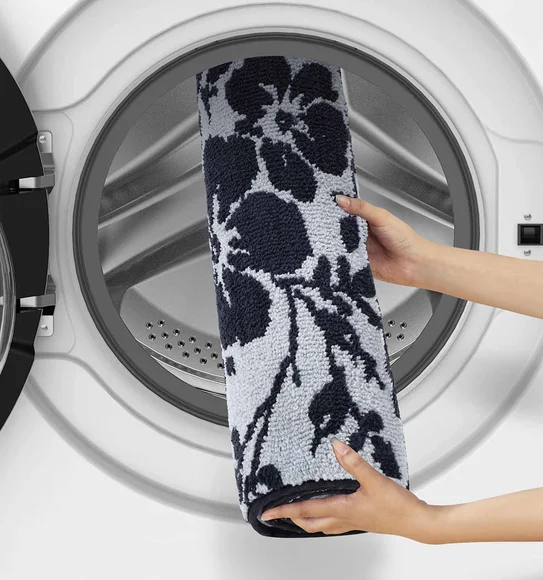 Ryan Quick Dry Polyester Bath Mat Grey