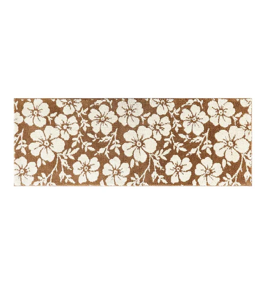 Ryan Quick Dry Polyester Bath Mat Camel and Cream