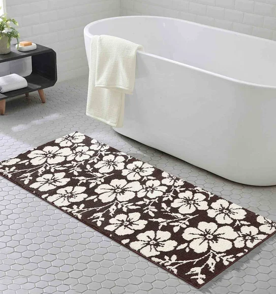 Ryan Quick Dry Polyester Bath Mat D Chocolate