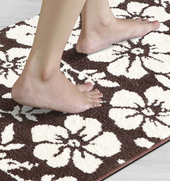 Ryan Quick Dry Polyester Bath Mat D Chocolate