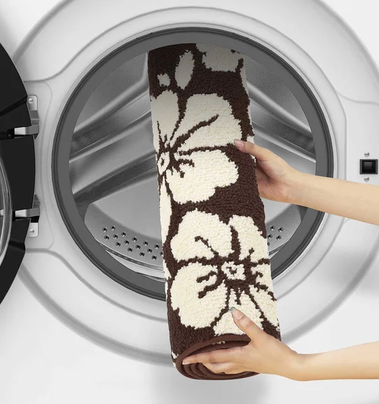 Ryan Quick Dry Polyester Bath Mat D Chocolate