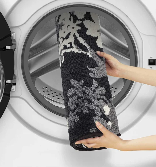 Ryan Quick Dry Polyester Bath Mat Black