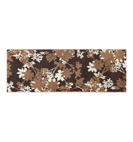 Ryan Quick Dry Polyester Bath Mat Brown Cream