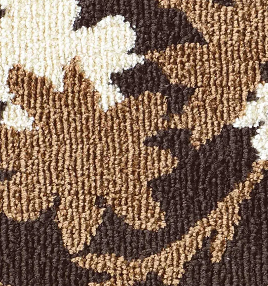 Ryan Quick Dry Polyester Bath Mat Brown Cream
