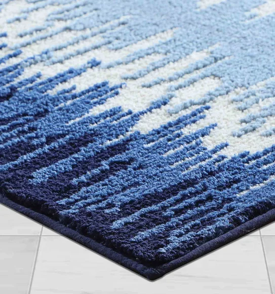 Ryan Quick Dry Polyester Bath Mat L.Blue