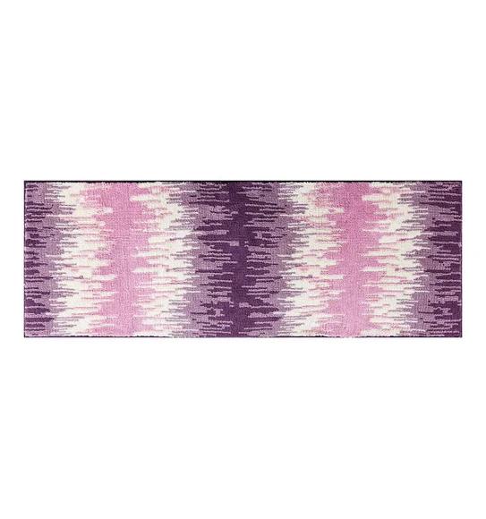 Ryan Quick Dry Polyester Bath Mat Mauve and Cream
