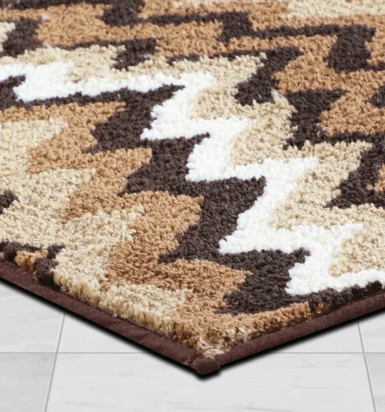 Ryan Quick Dry Polyester Bath Mat Brown