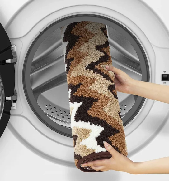 Ryan Quick Dry Polyester Bath Mat Brown
