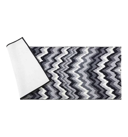 Ryan Quick Dry Polyester Bath Mat L.Grey and D.Grey