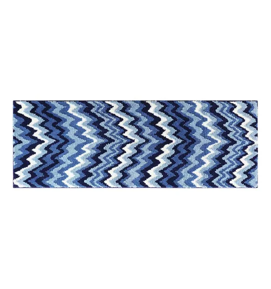 Ryan Quick Dry Polyester Bath Mat L.Blue and D.Blue