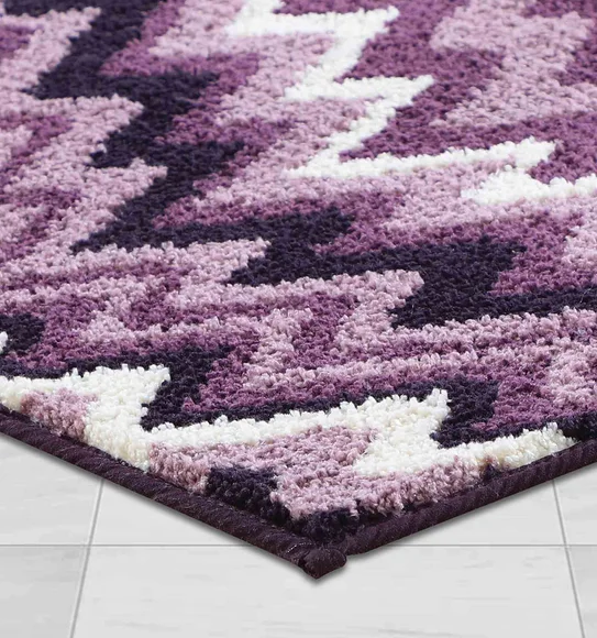 Ryan Quick Dry Polyester Bath Mat Mauve