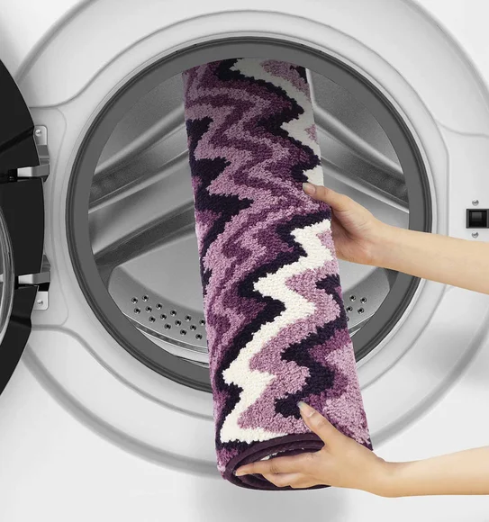 Ryan Quick Dry Polyester Bath Mat Mauve