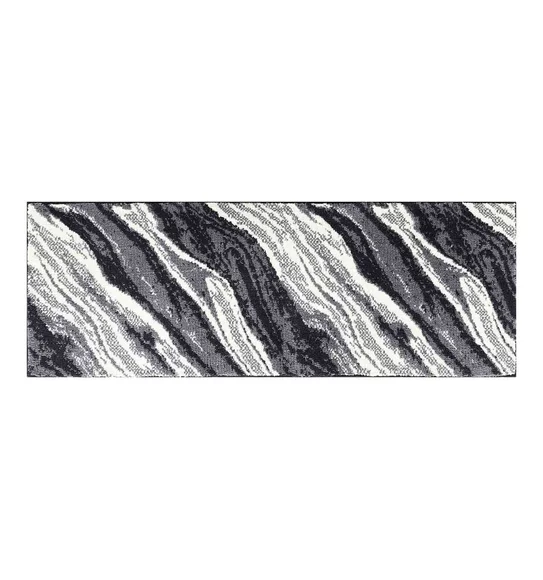 Ryan Quick Dry Polyester Bath Mat L.Grey and Cream