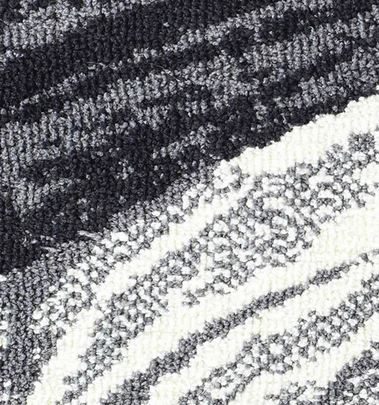 Ryan Quick Dry Polyester Bath Mat L.Grey and Cream