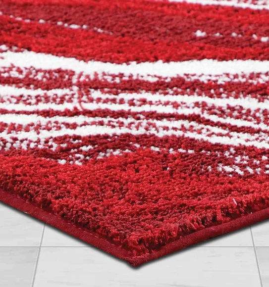 Ryan Quick Dry Polyester Bath Mat Red