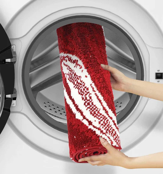 Ryan Quick Dry Polyester Bath Mat Red
