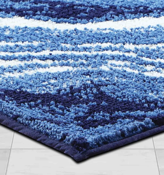 Ryan Quick Dry Polyester Bath Mat D.Blue