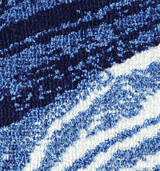Ryan Quick Dry Polyester Bath Mat D.Blue