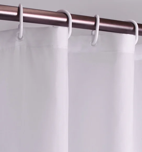 Glam Water Repellent Polyester Shower Curtain Pink