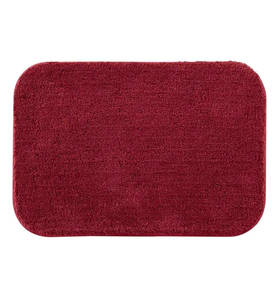 Munich Anti skid Polyester Bath Mat Mehroon