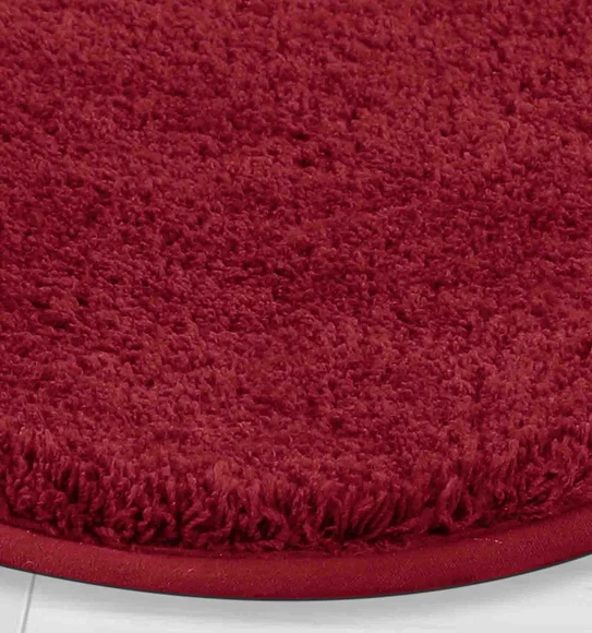 Munich Anti skid Polyester Bath Mat Mehroon