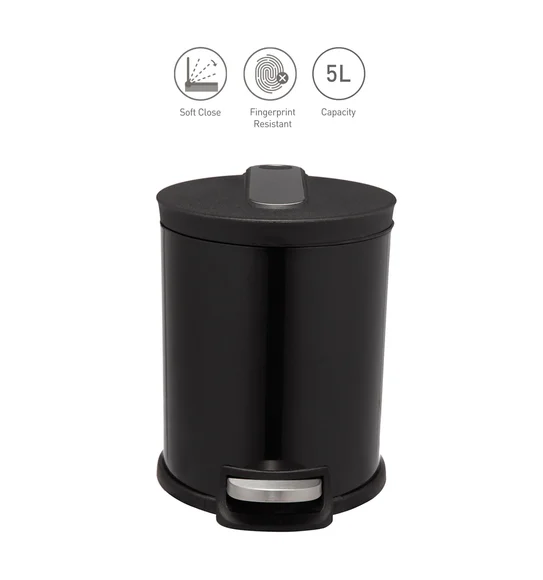 ANDAZ 6821 Fingerprint Resistant Step Bin Black