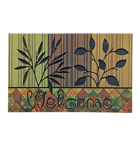 Verona Recycled Rubber Outdoor Mat Beige