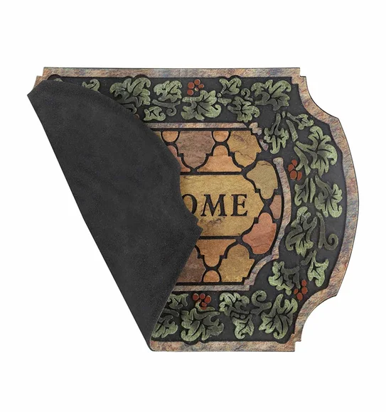 Verona Recycled Rubber Outdoor Mat Green
