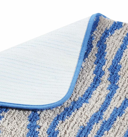 Urban Anti skid Quick Dry Bath Mat Blue Cream