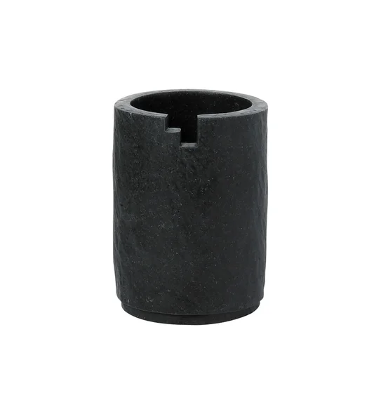 Alvina Polyresin Bath Set Black Marble