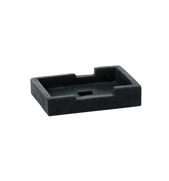 Alvina Polyresin Bath Set Black Marble