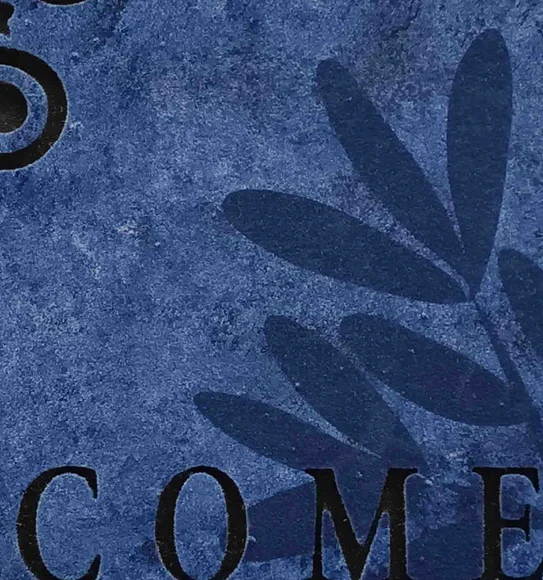 Verona Recycled Rubber Outdoor Mat Navy