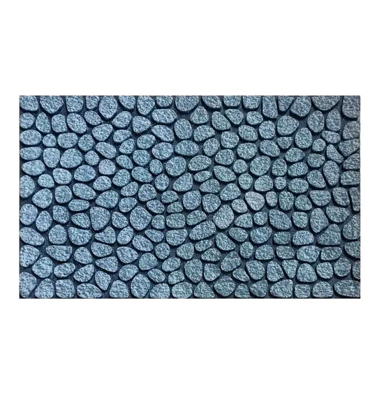 Verona Recycled Rubber Outdoor Mat Jeans Blue