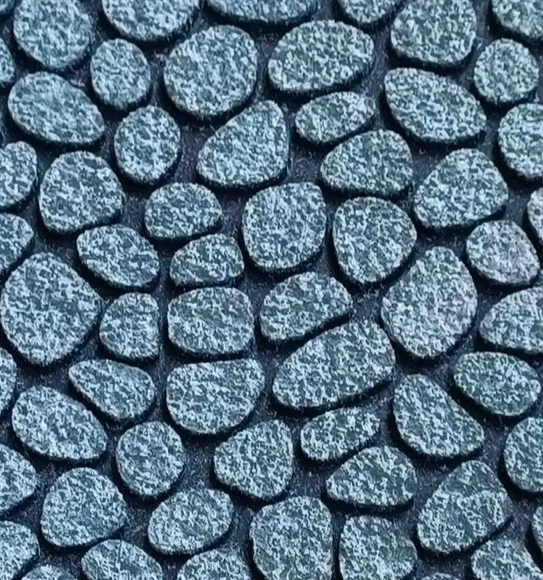 Verona Recycled Rubber Outdoor Mat Jeans Blue
