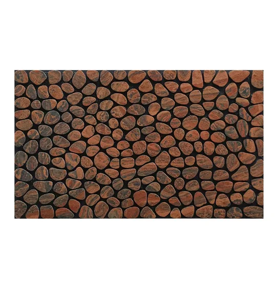 Verona Recycled Rubber Outdoor Mat D.Brown
