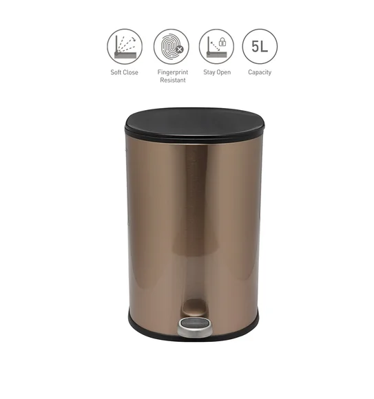 ANDAZ 6878 Fingerprint Resistant Step Bin Champagne Gold