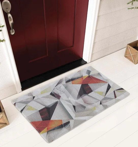 Bruce PVC Outdoor Mat Grey Black