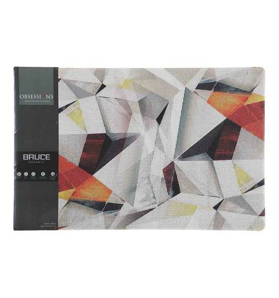 Bruce PVC Outdoor Mat Grey Black
