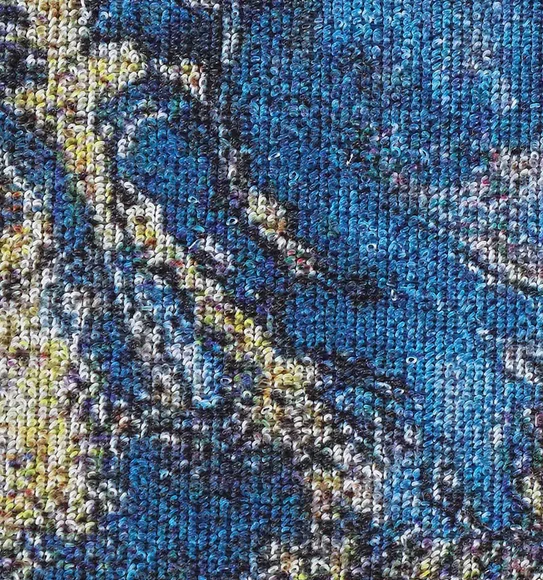 Bruce PVC Outdoor Mat Dark Blue