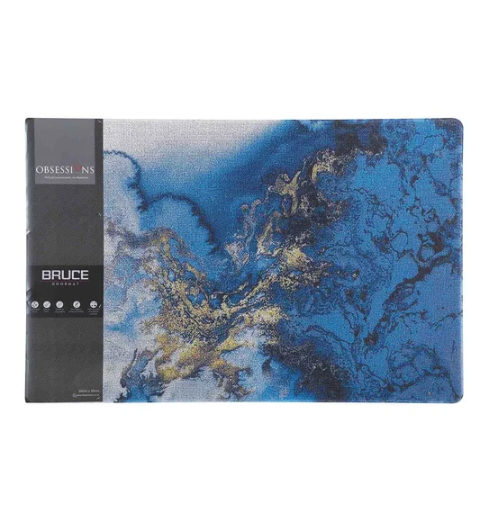 Bruce PVC Outdoor Mat Dark Blue