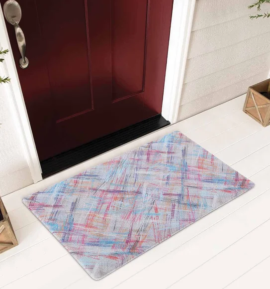 Bruce PVC Outdoor Mat Sky Blue