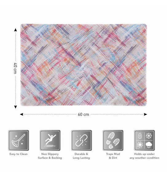 Bruce PVC Outdoor Mat Sky Blue