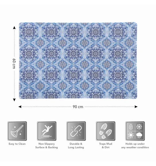 Bruce PVC Outdoor Mat L.Blue