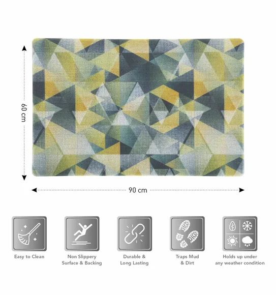 Bruce PVC Outdoor Mat Grey